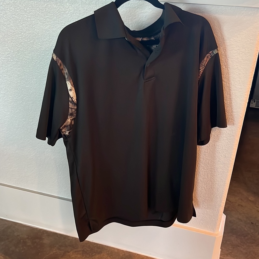 Mens camo collared shirt